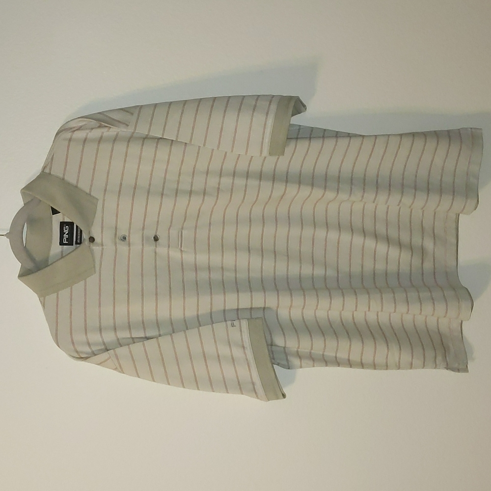 Ping mercerized stripe Polo Shirt